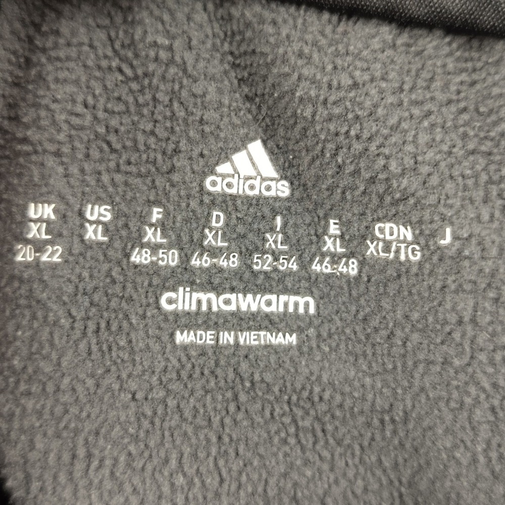 Adidas Pants Sz XL Climawarm Wide Leg Dark Grey Fleece Lined Stretch EUC - Picture 5 of 7